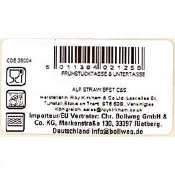 Preview: Frühstückstasse 450ml Erdbeeren (Alpine Strawberry) von Roy Kirkham